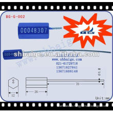 Hochsicherheits-Kabeldichtung BG-G-003, Kabeldichtung für Sicherheit Kabeldichtung, Kundenspezifische Kabelbinder, Kunststoff-Kabeldichtung, Türdichtung für